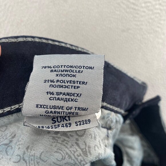 Silver Jeans Womens 20 Plus Suki Blue Dark Wash Bootcut Contrast Trim Curvy NWT - Picture 8 of 13